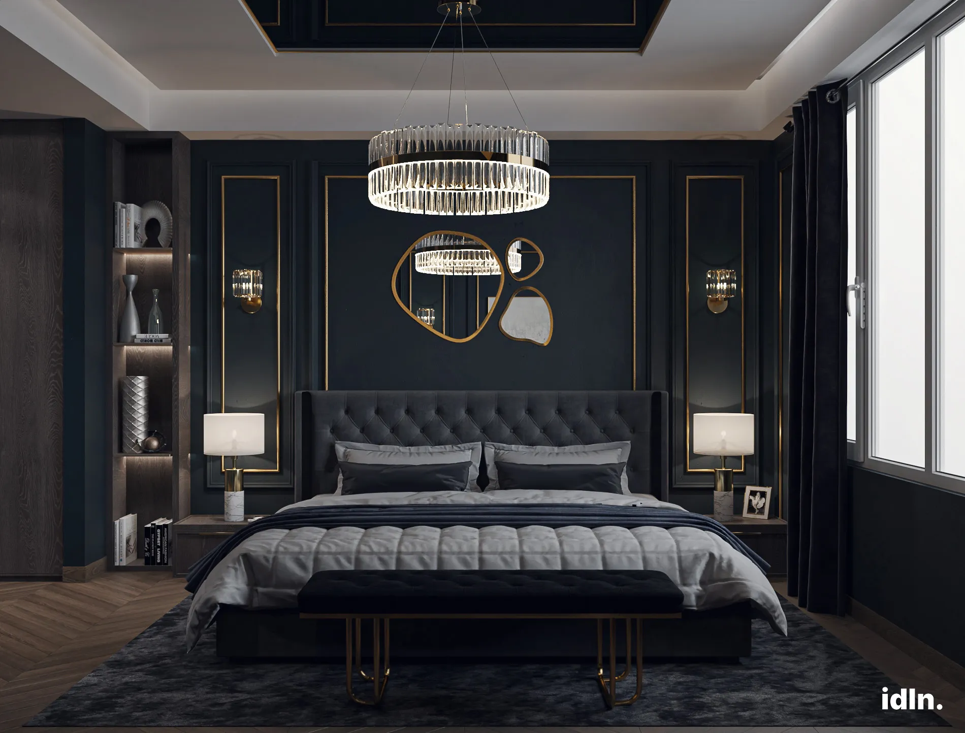 A Bold and Dark Interior Design Of A Home In Miami